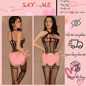 Bộ Bodysuit Lưới Toàn Thân Xẻ Đáy Táo Bạo, Tôn Dáng Tối Đa Và Khơi Gợi Sự Quyến Rũ Tự Nhiên C038