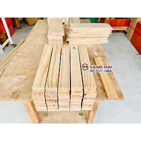 [MS164] Thanh gỗ thông 1cm x 4cm x dài 30cm + láng mịn 4 mặt