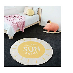Mua Thảm Trải sàn chất liệu Sợi Lông Cao Cấp  Thảm Lau Chùi Chân  Thảm trang trí nhà cửa hình Tròn họa tiết siêu xinh