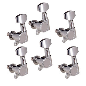 6L Sealed Guitar Tuning Peg Tuners Machine Heads for Acoustic Folk Guitar