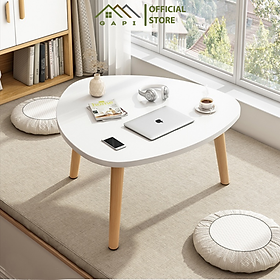 Mua Bàn Trà Bệt  Bàn Cafe GAPI Chất Liệu Gỗ MDF Phủ Melamin Chân Gỗ Sồi Cao Cấp - GP77