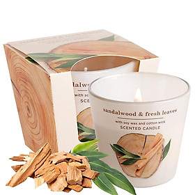 Ly nến thơm tinh dầu Bartek Oriental Wood 115g QT9663 - gỗ đàn hương, nến trang trí, thơm phòng, thư giãn, hỗ trợ khử mùi (giao mẫu ngẫu nhiên)