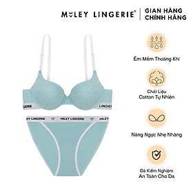 Bộ Đồ Lót Melange High-cut Sporty Chic Miley Lingerie Xanh Mint BRC-FCB01