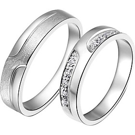 Nhẫn đôi Bạc Hiểu Minh NC001 Em Bên Tôi
