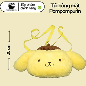 Túi bông mặt Pompompurin, Túi Sanrio Chính Hãng, Quà tặng đáng yêu, Sản phẩm chính hãng, Phân phối bởi Teenbox