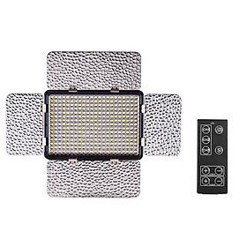 Đèn LED Điều Chỉnh Độ Sáng Kèm 3 Tấm Màu Dành Cho Máy Ảnh Canon Nikon Sony DSLR (5500K)