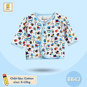 Áo sơ sinh dài tay Babibo áo sơ sinh cotton in họa tiết đáng yêu BB43