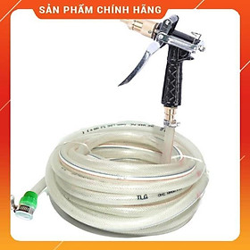 Vòi Xịt Rửa Xe Bộ dây và vòi xịt tăng áp lực nước 300% rửa xe tưới cây 236498 - dây trắng