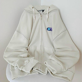 Áo Khoác Hoodie Kiểu Zip Kéo Logo Thêu Chữ STR Có Nón Rộng Chất thun Nỉ Mềm Thời Trang Hot Trend Mới