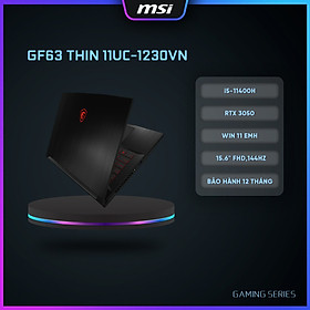 Mua MSI Laptop GF63 Thin 11UC-1230VN |CPU Intel i5-11400H|Card GTX 3050|Ram 8GB|Bộ nhớ 512GB SSD|Màn hình 15.6  FHD 144Hz  Hàng chính hãng 