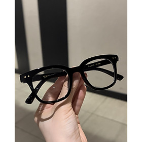 Kính Mắt Vuông Chống Ánh Sáng Xanh Gọng Nhựa Dày