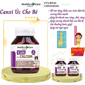 Hình ảnh Canxi cho bé Healthy Care Kids Milk Calcium Úc, Hỗ trợ tăng trưởng chiều cao, hệ thống xương, răng, bé ngủ ngon không trằn trọc ban đêm - Massel Official