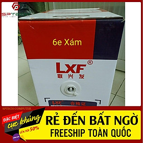 Cáp Mạng Lan Cable Lan Cat6E UTP LXF 305M Chia Lõi Bọc Chống Nhiễu BH 06