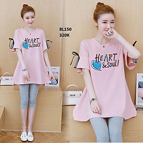 Bộ bầu cotton mặc nhà đi chơi Bl150