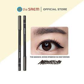 Bút Chì Kẻ Mày the SAEM Saemmul Wood Eyebrow Black 1.8g