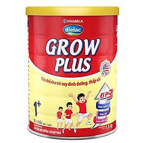 HỘP SỮA BỘT VINAMILK DIELAC GROW PLUS 1+ 1.5KG (CHO TRẺ TỪ 1 - 2 TUỔI)