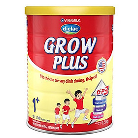 HỘP SỮA BỘT VINAMILK DIELAC GROW PLUS 1+ 1.5KG CHO TRẺ TỪ 1 - 2 TUỔI