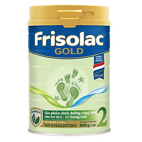 Sữa Bột Frisolac Gold 2 800G/850G Dành Cho Trẻ Từ 6 - 12 Tháng Tuổi