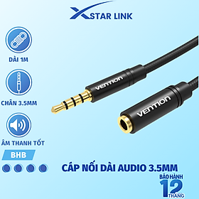Cáp audio 3.5mm nối dài vention bhbbg dài 1.5m - hàng chính hãng