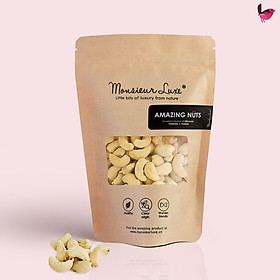 Luxe - Hạt Điều tươi (Natural Cashew) 500gram - Giàu Omega-3, Tốt cho Gymmer, Hỗ trợ Giảm cân