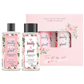 Bộ Quà Tặng Dầu Gội Và Dầu Xả Love Beauty And Planet Chăm Sóc Tóc Nhuộm (2 x 400ml)