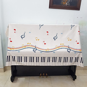 Khăn phủ đàn Piano mẫu lửng họa tiết âm nhạc
