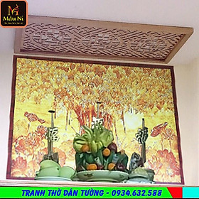 Mua - kt 61cmx81cm - Cây bồ đề - dán vách thờ  bàn thờ  tượng thờ