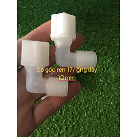 Mua Bộ 2 co góc ren 17/ dây 10mm - co nối bơm máy lọc nước