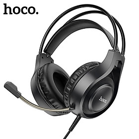 Tai nghe chơi game có dây Hoco W106 Gaming Headphone, với khả năng kết nối âm thanh stereo 3.5mm, micrô linh hoạt - Hàng chính hãng