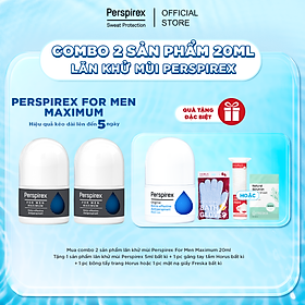 Combo 2 lăn khử mùi PERSPIREX FOR MEN MAXIMUM cho nam giới