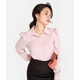 HNOSS Áo sơ mi dài tay 100% polyester CMS12101014