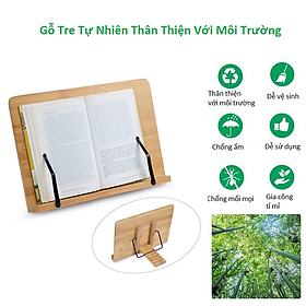 Mua Kệ Đọc Sách  Giá Đỡ Đọc Sách  Giá Đỡ Đọc Kinh Bằng Gỗ Tre Hoàn Toàn Tự Nhiên Giúp Tập Trung Đọc Sách và Học Tập - SNF Bamboo and Craft