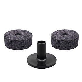 Black Cymbal Stand Sleeve with Flange Base with Felt Washers for Drum Parts