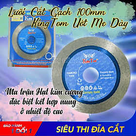 Lưỡi Cắt Gạch 100mm KingTom Me Dày Ướt - Siêu Bén - Siêu Bền