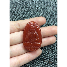 Phật Bản Mệnh A Di Đà mã não đỏ nhỏ