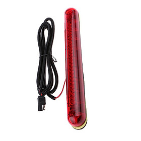 2pcs Brake Stop Tail Rear Bumper 24 LED Red Light Lamp Bulb Reflector