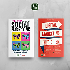 Combo 2 Cuốn Kinh Doanh- Marketing Bán Hàng Hay-Social Marketing - Gia Tăng Tỉ Lệ Chuyển Đổi, Tối Ưu Chi Phí Quảng Cáo + Digital Marketing Thực Chiến