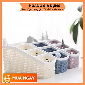 Khay Nhựa Tiện Ich 4 Ngăn Việt Nhật Để Bàn Đựng Bút Vật Dụng Đa Năng Cao Cấp VN5696 - H307