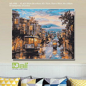 Mua Tranh treo tường tự tô màu số hóa DALI Tranh Phong Cảnh Phố PH003