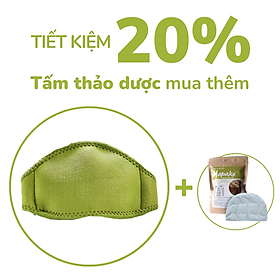 Bộ đai chườm nóng thảo dược giảm đau cổ gáy dùng điện - Hapaku