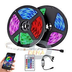 Mua Led dây dán RGB đổi màu trang trí dán tường  máy tính  bàn làm việc