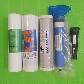 Mua Bộ lõi lọc nước 1 2 3 4 dùng cho máy RO tặng kèm bút TDS - Chính Hãng