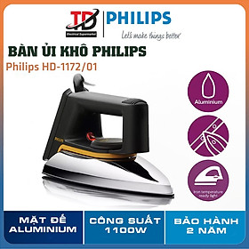 Mua Bàn Ủi Khô Philips HD1172/01  1100W Ủi Nhanh Thẳng  Hàng Chính Hãng