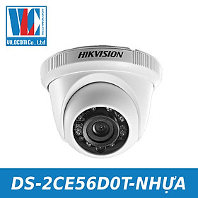 Camera HD-TVI Dome hồng ngoại 2.0 Megapixel HIKVISION DS-2CE56D0T-IR - Hàng Chính Hãng