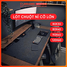 Mua (Có sẵn) Thảm nỉ trải bàn làm việc Deskpad  Lót chuột nỉ bản dày 3mm  có lớp chống trượt - Deskpad 80x40cm và 120x60cm