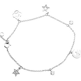 Lắc tay vàng trắng Doji 14K 0819B-LAL321