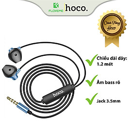Mua Tai Nghe Nhét Tai Dành Cho Hoco M75 Nghe Hay Có Mic Đàm Thoại  Âm Bass Rõ  Nghe Rất Ấm  Jack Cắm 3.5mm  Dài 1.2m  Dây Chống Rối - Hàng Chính Hãng