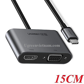 Mua Cáp chuyển USB Type C to HDMI + VGA chính hãng Ugreen 50738 - Hàng chính hãng