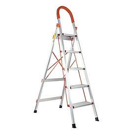 Thang nhôm ghế gia đình 5 bậc SUMIKA SK305 - Chiều cao 1.68m, tải trọng 150kg