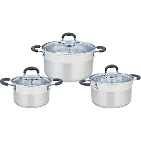 Bộ Nồi Inox Smartcook 3 Chiếc Cỡ 16, 20, 24cm SM3332